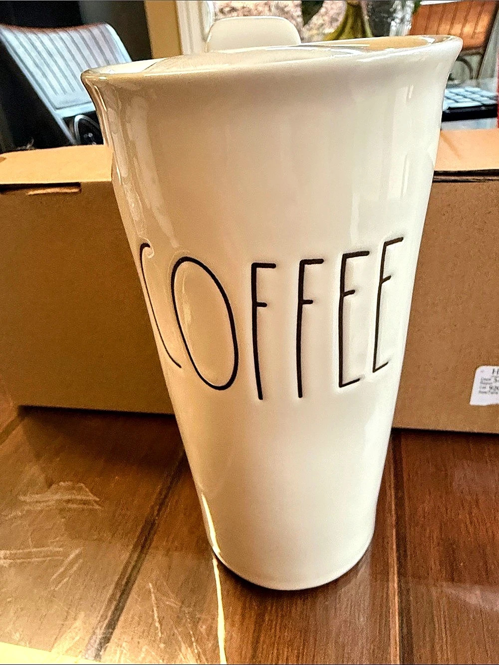 Rae Dunn COFFEE Ceramic Travel Tumbler